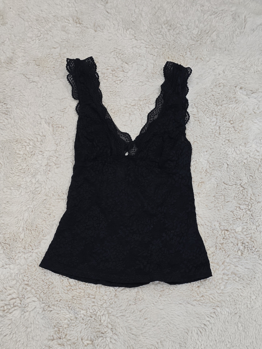 Black Lace V-Neck Camisole - Women Intimates
